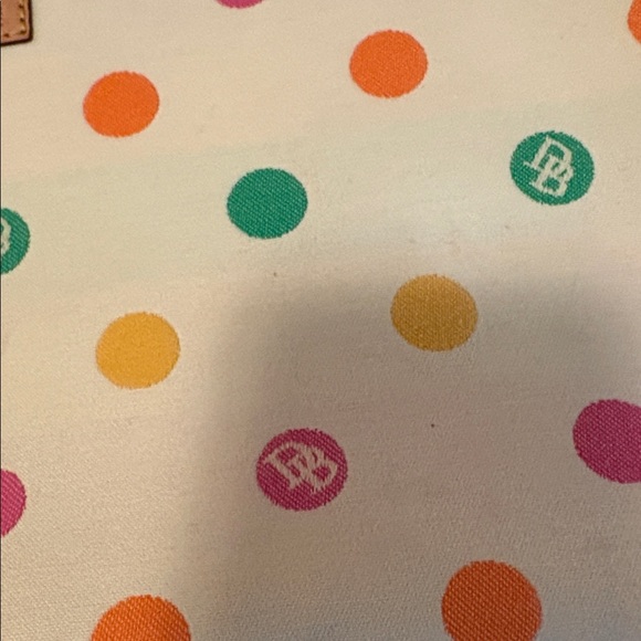 Dooney & Bourke Multicolor Polka Dot Tote - Picture 4 of 6